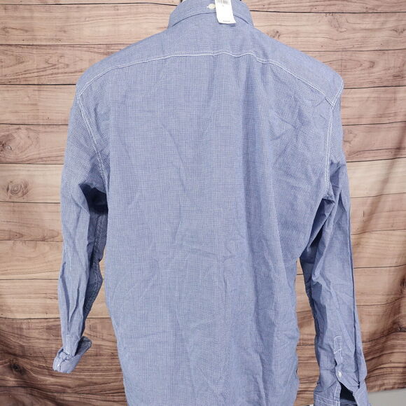NWT GAP VINTAGE WASH CLASSIC FIT BLUE CHECK BUTTON DOWN SHIRT MENS XL NEW! - Picture 5 of 8